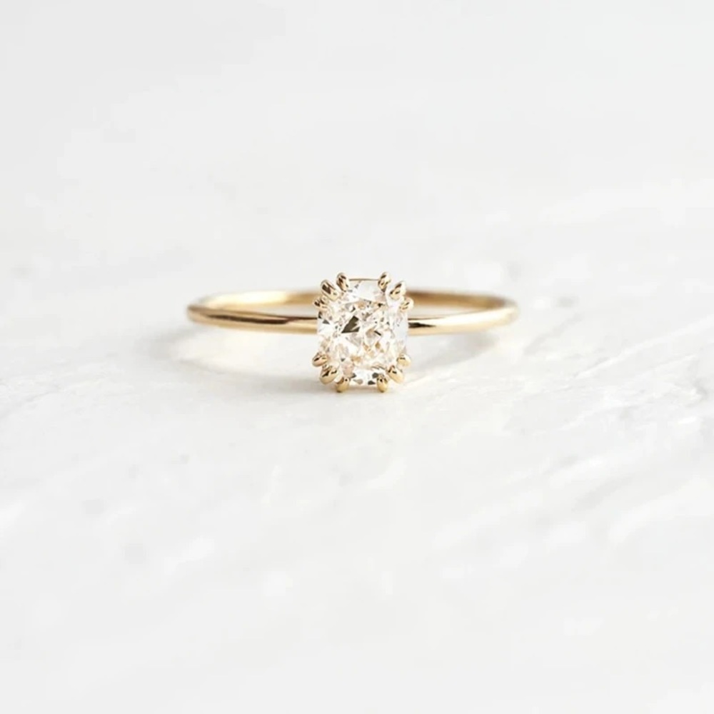 Elsa James Co. Elsa CZ Gold Plated Ring